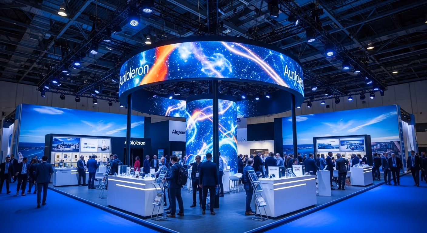 Hybride Messeerlebnisse – 360-Grad LED-Wände am Messestand